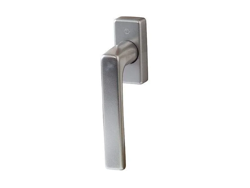 Ручка оконная HOPPE Dallas Secustic алюминиевая, штифт variofit 32-52 мм (F9) титан, 90° , 2 винта М5х55/60