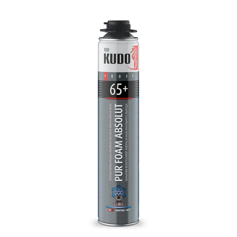KUDO PROFF 65+ пена полиуритановая монтажная, зимняя